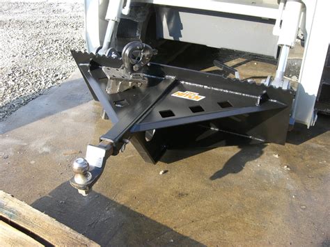 skid steer heavy duty trailer hitch|skid steer receiver hitch plate.